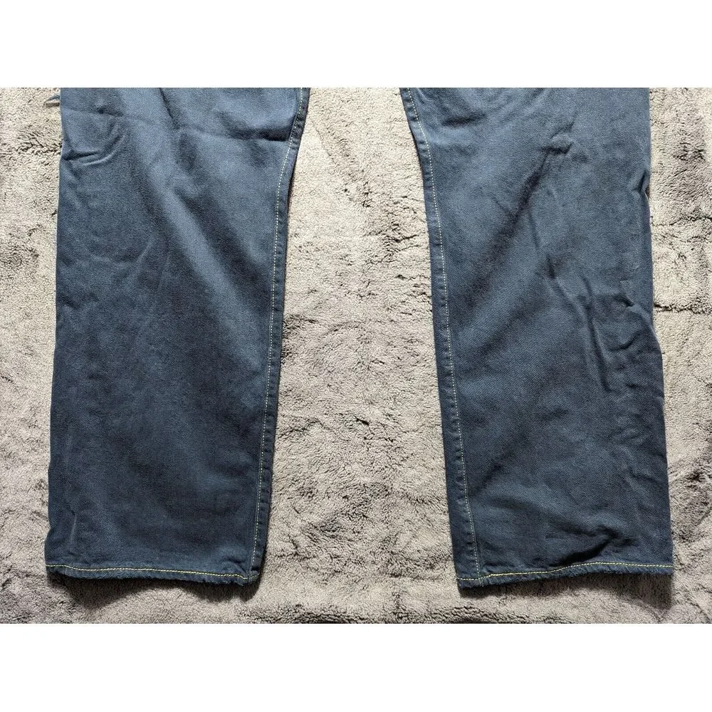 Levi's 501 Button Fly Distressed Jeans Men's Size 42x30 Blue
